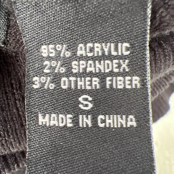 Moda International Sleeveless Turtle Neck Acrylic Blend Sweater Dress Black Sz S - Picture 8 of 9